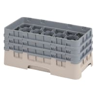 Cambro 17HS638119 Camrack Glass Rack - (3)Extenders, 17 Compartment, Sherwood Green thumbnail 4