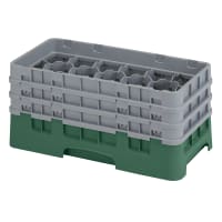 Cambro 17HS638416 Camrack Glass Rack - (3)Extenders, 17 Compartment, Cranberry thumbnail 4