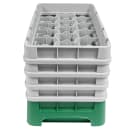 Cambro 17HS800119 Camrack Glass Rack - (4)Extenders, 17 Compartment, Sherwood Green thumbnail 4