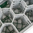 Cambro 17HS800119 Camrack Glass Rack - (4)Extenders, 17 Compartment, Sherwood Green thumbnail 6
