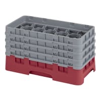 Cambro 17HS800151 Camrack Glass Rack - (4)Extenders, 17 Compartment, Soft Gray thumbnail 2