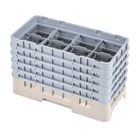 Cambro 17HS958119 Camrack Glass Rack - (5)Extenders, 17 Compartment, Sherwood Green thumbnail 4