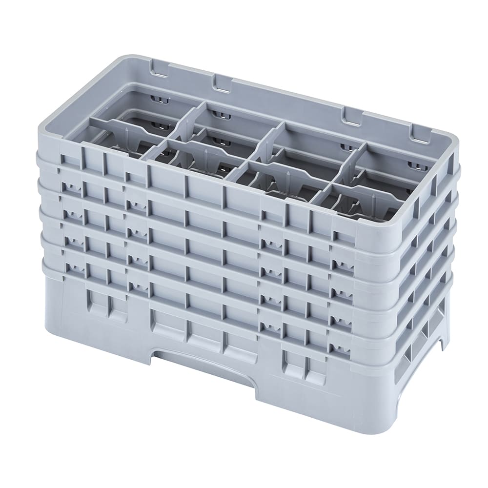 Cambro 17HS958151 Camrack Glass Rack - (5)Extenders, 17 Compartment, Soft Gray