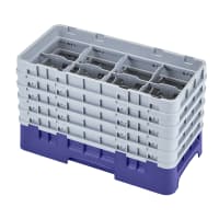Cambro 17HS958151 Camrack Glass Rack - (5)Extenders, 17 Compartment, Soft Gray thumbnail 2