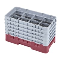 Cambro 17HS958151 Camrack Glass Rack - (5)Extenders, 17 Compartment, Soft Gray thumbnail 3