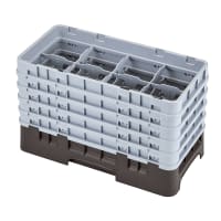 Cambro 17HS958416 Camrack Glass Rack - (5)Extenders, 17 Compartment, Cranberry thumbnail 2
