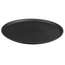 Cambro 1800CT110 18" Round Camtread Serving Tray - Fiberglass, Black Satin thumbnail 3