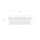 Cambro 18269P148 13 gal Camwear Food Storage Container - Natural White thumbnail 2