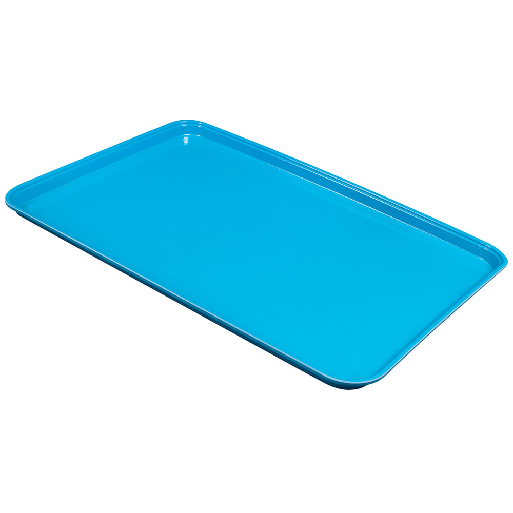 Cambro 1826CL142 Fiberglass Camlite® Cafeteria Tray - 25 3/4"L x 17 4/5"W, Blue