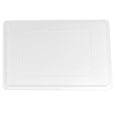 Cambro 1826CP148 Camwear Food Storage Cover - Flat, Full Size, Natural White thumbnail 3