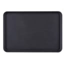Cambro 1826CT110 Rectangular Camtread Serving Tray - 17 13/16x25 11/16", Fiberglass, Black Satin thumbnail 2
