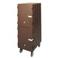 Cambro 1826DTCSP131 Camcart® Insulated Food Carrier w/ (24) Pan Capacity, Security Package, Brown thumbnail 2