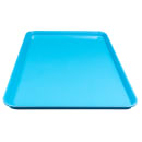 Cambro 1826MT142 Rectangular Market Display Tray - 17 13/16" x 25 11/16" x 11/16", Blue thumbnail 4