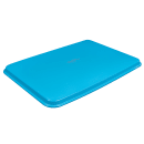 Cambro 1826MT142 Rectangular Market Display Tray - 17 13/16" x 25 11/16" x 11/16", Blue thumbnail 5