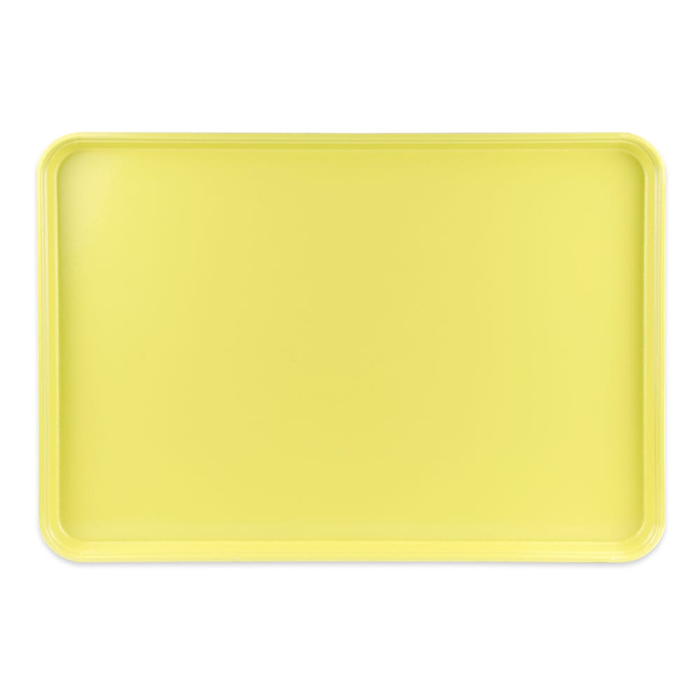 Cambro 1826MT145 Rectangular Market Display Tray - 17 13/16" x 25 11/16" x 11/16", Yellow