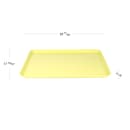 Cambro 1826MT145 Rectangular Market Display Tray - 17 13/16" x 25 11/16" x 11/16", Yellow thumbnail 2