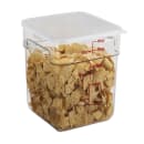 Cambro 18SFSCW135 18 qt Square Food Storage Container - CamSquare®, Polycarbonate, Clear thumbnail 2