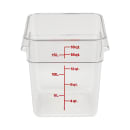 Cambro 18SFSCW135 18 qt Square Food Storage Container - CamSquare®, Polycarbonate, Clear thumbnail 7