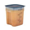 Cambro 18SFSPROPP190 18 qt FreshPro Square Food Storage Container - CamSquare®, Polypropylene, Translucent thumbnail 4
