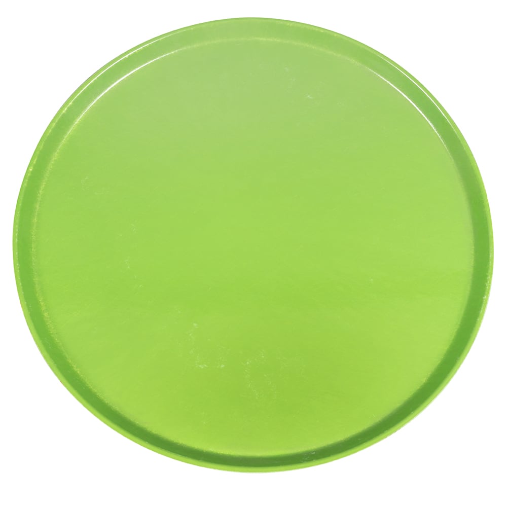 Cambro 1950113 19 1/2" Round Serving Camtray - Low-Profile, Fiberglass, Limeade