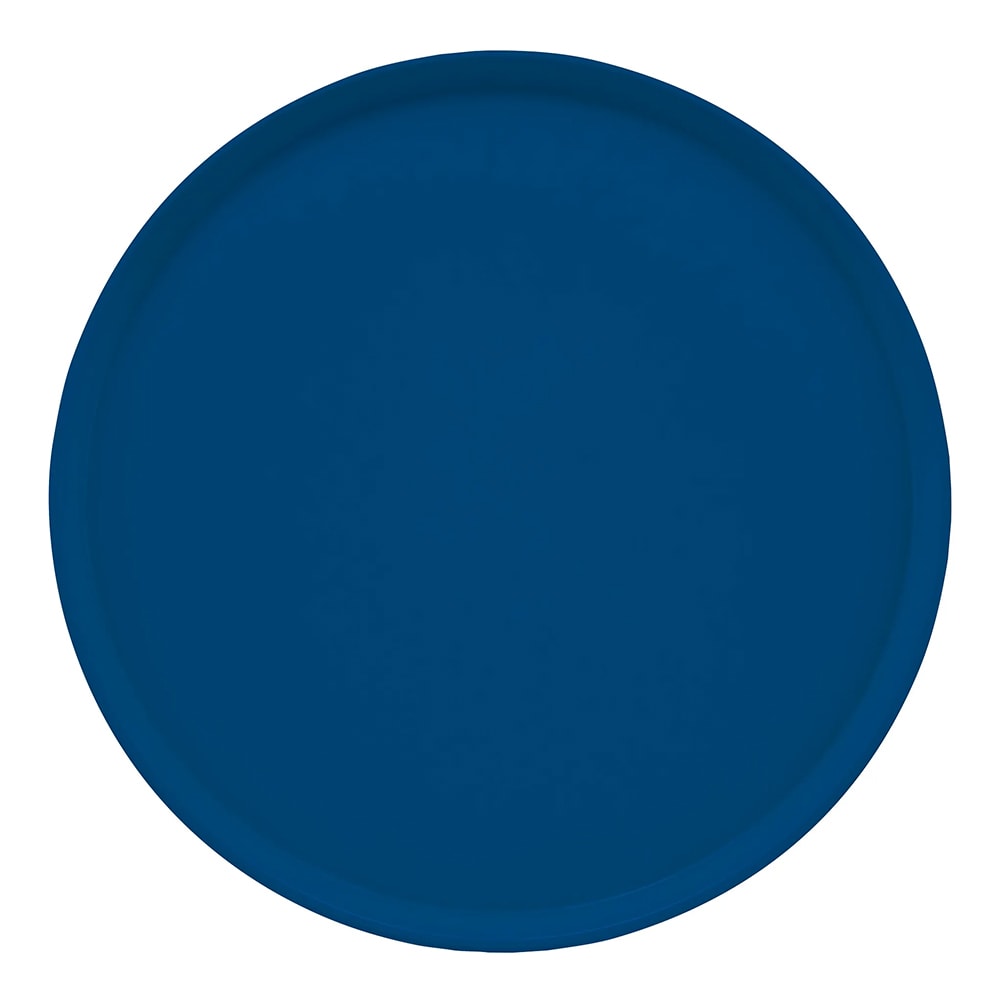Cambro 1950123 19 1/2" Round Serving Camtray - Low-Profile, Fiberglass, Amazon Blue