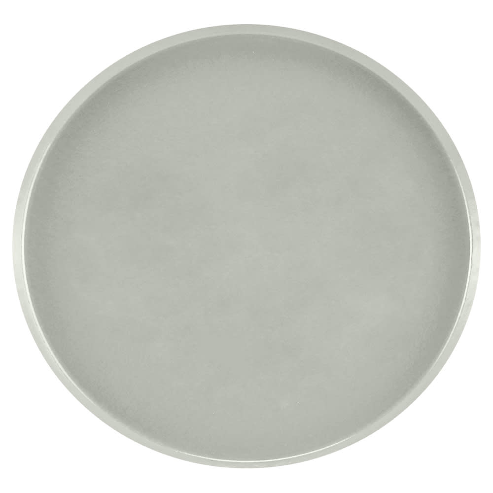 Cambro 1950199 19 1/2" Round Serving Camtray - Low-Profile, Fiberglass, Taupe