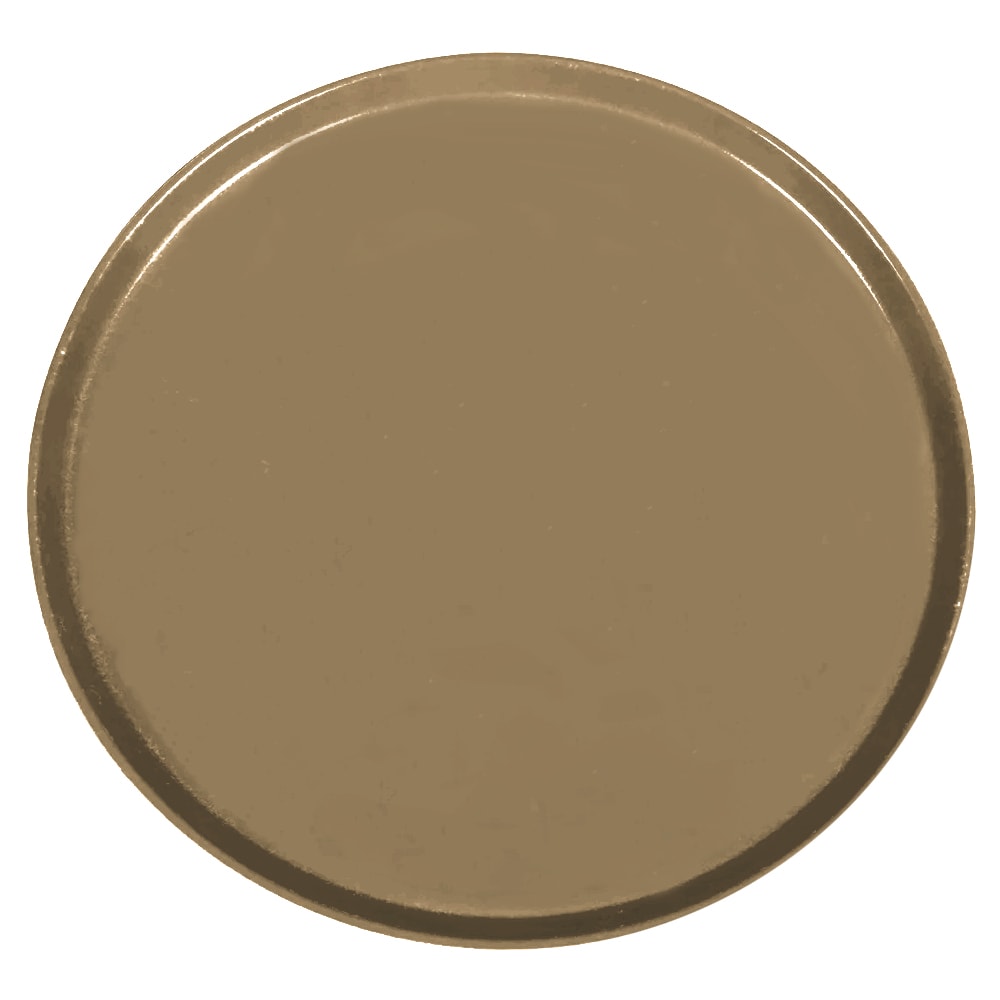 Cambro 1950513 19 1/2" Round Serving Camtray - Low-Profile, Fiberglass, Bay Leaf Brown