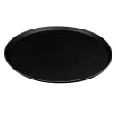 Cambro 1950CT110 19 7/16" Round Camtread Serving Tray - Low Profile, Fiberglass, Black Satin thumbnail 3