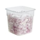 Cambro 1SFSPROPP190 1 qt FreshPro Square Food Storage Container - CamSquare®, Polypropylene, Translucent thumbnail 10