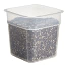 Cambro 1SFSPROPP190 1 qt FreshPro Square Food Storage Container - CamSquare®, Polypropylene, Translucent thumbnail 4
