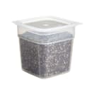 Cambro 1SFSPROPP190 1 qt FreshPro Square Food Storage Container - CamSquare®, Polypropylene, Translucent thumbnail 5