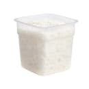 Cambro 1SFSPROPP190 1 qt FreshPro Square Food Storage Container - CamSquare®, Polypropylene, Translucent thumbnail 6