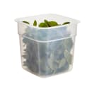 Cambro 1SFSPROPP190 1 qt FreshPro Square Food Storage Container - CamSquare®, Polypropylene, Translucent thumbnail 7