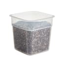 Cambro 1SFSPROPP190 1 qt FreshPro Square Food Storage Container - CamSquare®, Polypropylene, Translucent thumbnail 9