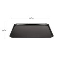 Cambro 2025MT110 Rectangular Market Display Tray - 20 3/4" x 25 9/16" x 13/16", Black thumbnail 2