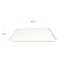Cambro 2025MT148 Rectangular Market Display Tray - 20 3/4" x 25 9/16" x 13/16", White thumbnail 2