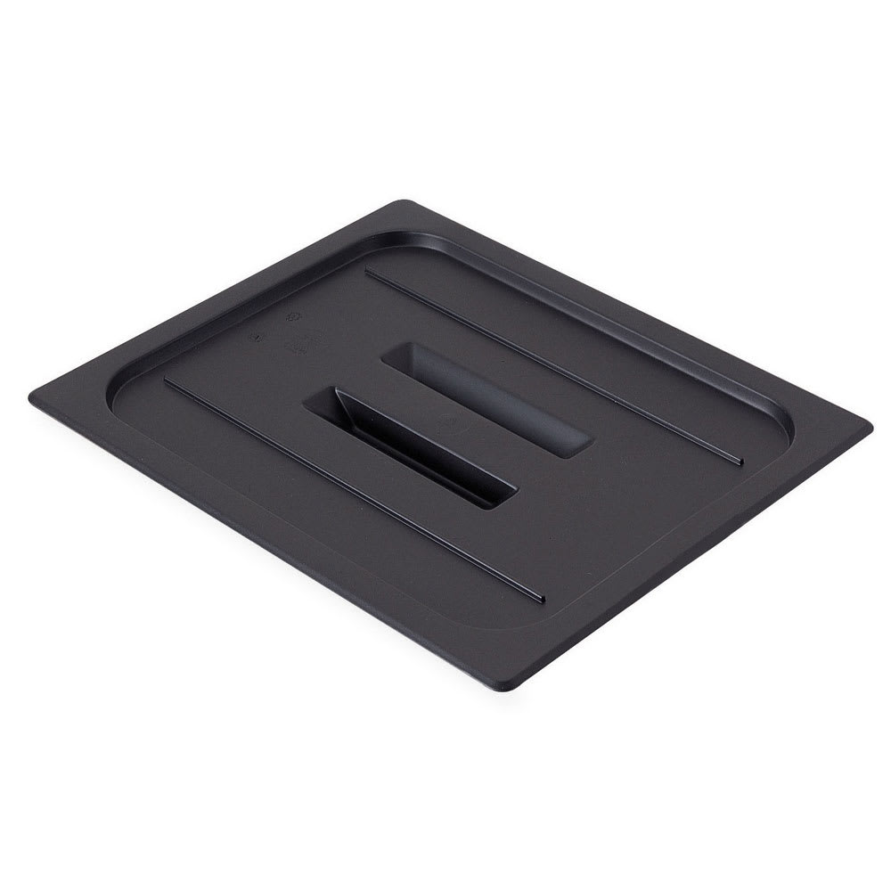 Cambro 20CWCH110 Camwear Food Pan Cover - Half Size, Flat, Handle, Black