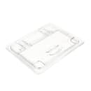 Cambro 20CWLN135 FlipLid Food Pan Cover - Half Size, Notched, Hinged, Clear thumbnail 3