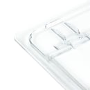 Cambro 20CWLN135 FlipLid Food Pan Cover - Half Size, Notched, Hinged, Clear thumbnail 7