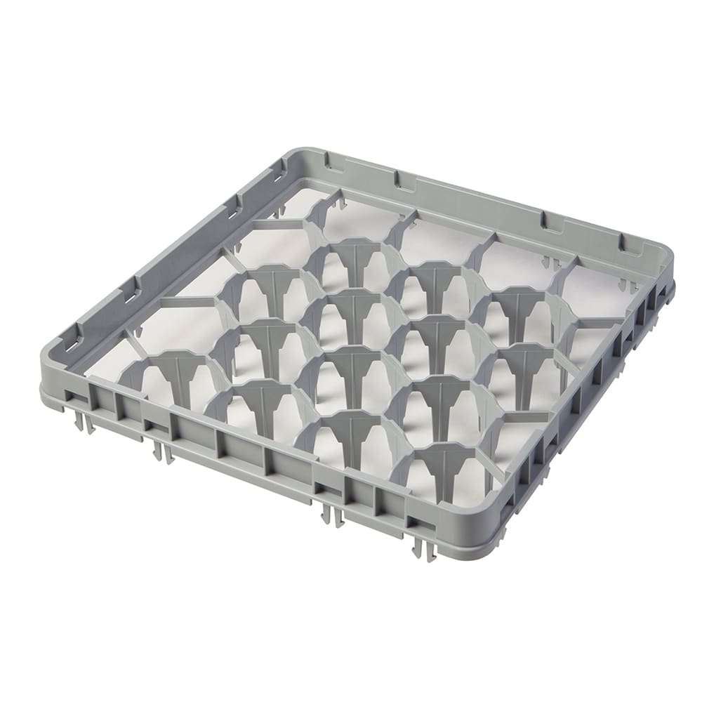 Cambro 20GE1151 Full Size Glass Rack Extender w/ (20) Compartments - Full Drop, Soft Gray