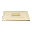 Cambro 20HPCH150 H-Pan Food Pan Cover - Half Size, Flat, Handle, Non-Stick, Amber thumbnail 4