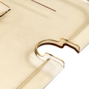 Cambro 20HPCHN150 H-Pan Food Pan Cover - Half Size, Notched, Handle, Non-Stick, Amber thumbnail 6