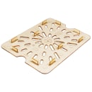 Cambro 20HPD150 H-Pan Food Pan Drain Shelf - Half Size, Non-Stick, Amber thumbnail 5