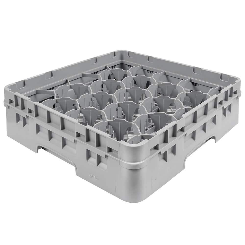 Cambro 20S318151 Camrack® Glass Rack w/ (20) Compartment - (1) Gray Extender, Soft Gray