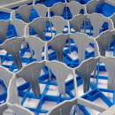 Cambro 20S318168 Camrack® Glass Rack w/ (20) Compartment - (1) Gray Extender, Blue thumbnail 5