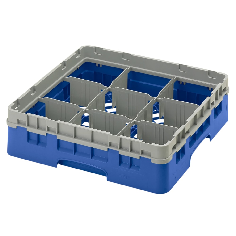 Cambro 20S638168 Camrack® Glass Rack w/ (20) Compartments - (3) Gray Extenders, Blue