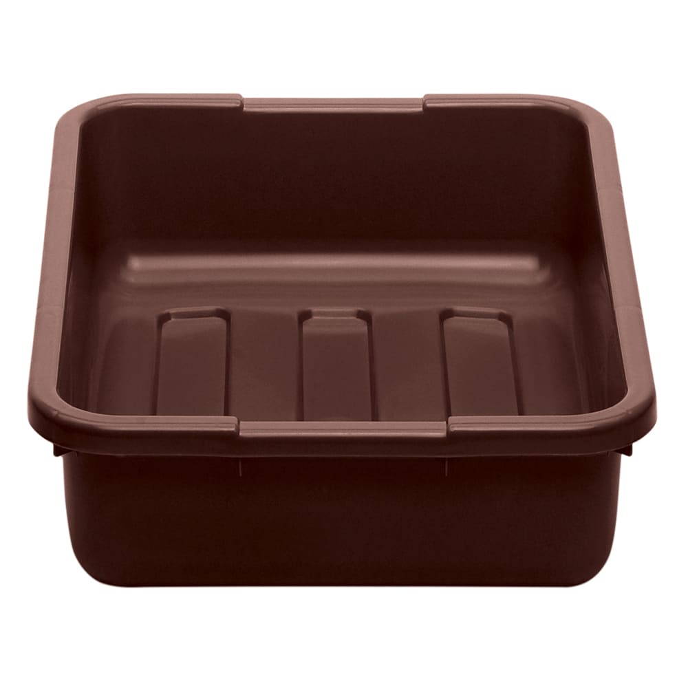 Cambro 21155CBP131 Cambox® Bus Box - 15 1/4" x 20 1/4" x 4 9/10" Dark Brown