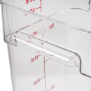 Cambro 22SFSCW135 22 qt Square Food Storage Container - CamSquare®, Polycarbonate, Clear thumbnail 6