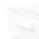Cambro 22SFSP148 22 qt Square Food Storage Container - CamSquare®, Polyethylene, Natural White thumbnail 2