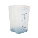 Cambro 22SFSPROPP190 22 qt FreshPro Square Food Storage Container - CamSquare®, Polypropylene, Translucent thumbnail 2